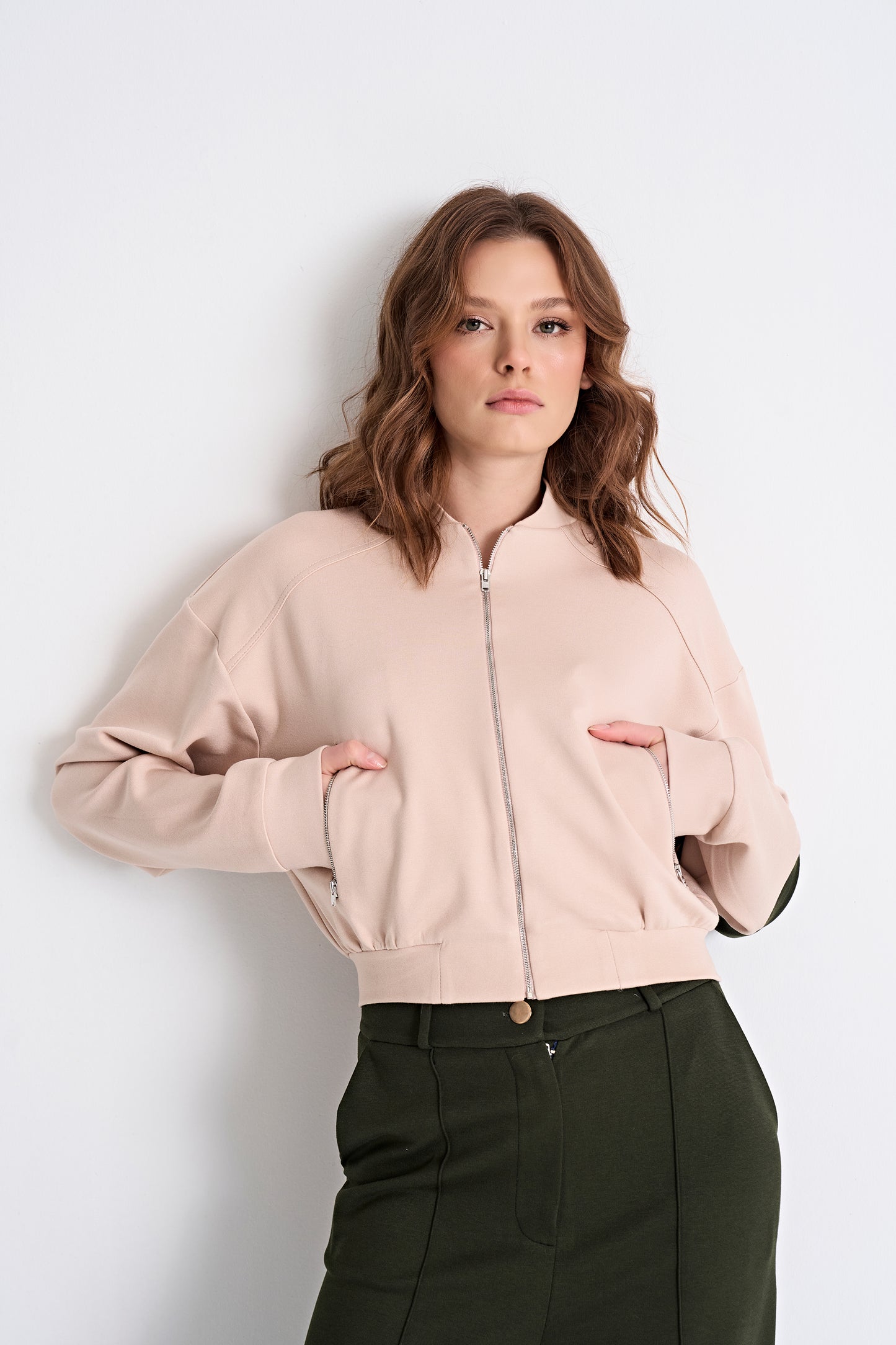 Bomber Jacket and Wide-Leg Pants (Bottom)