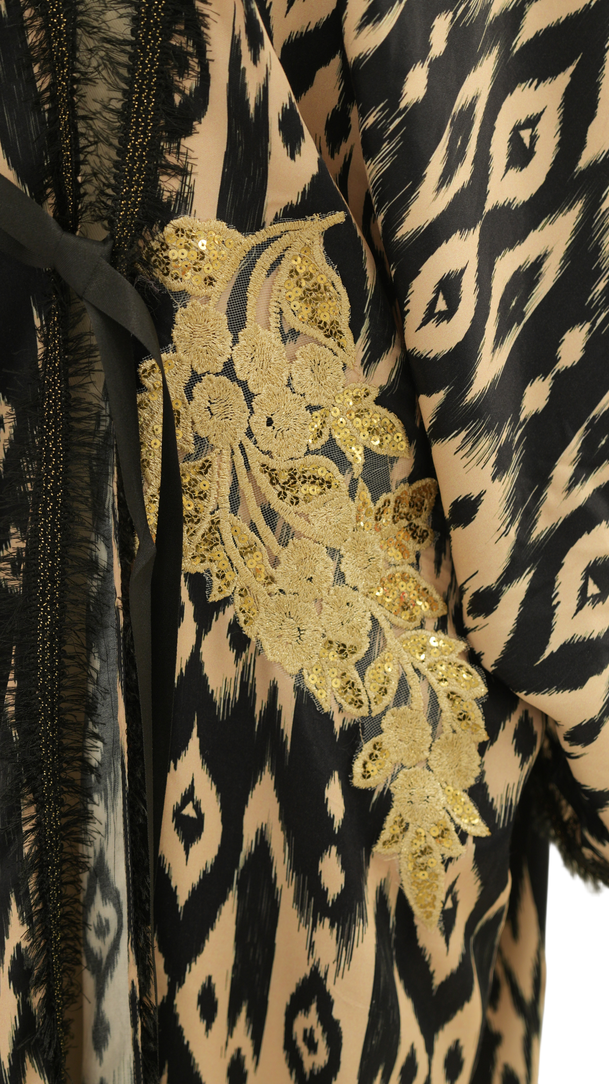 Nui Kimono - Gold Ikat