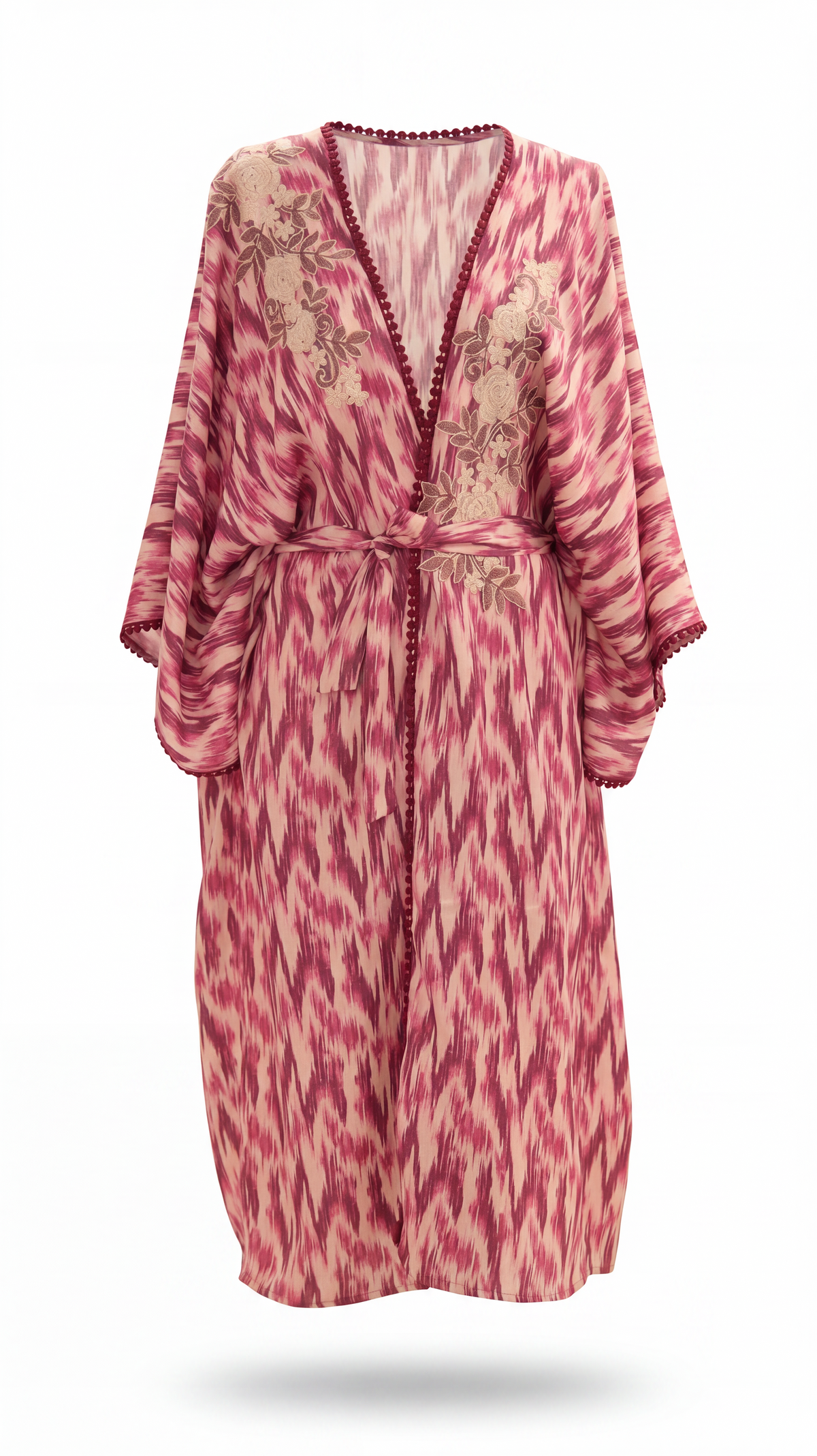 Fue Kimono - Pink Ikat
