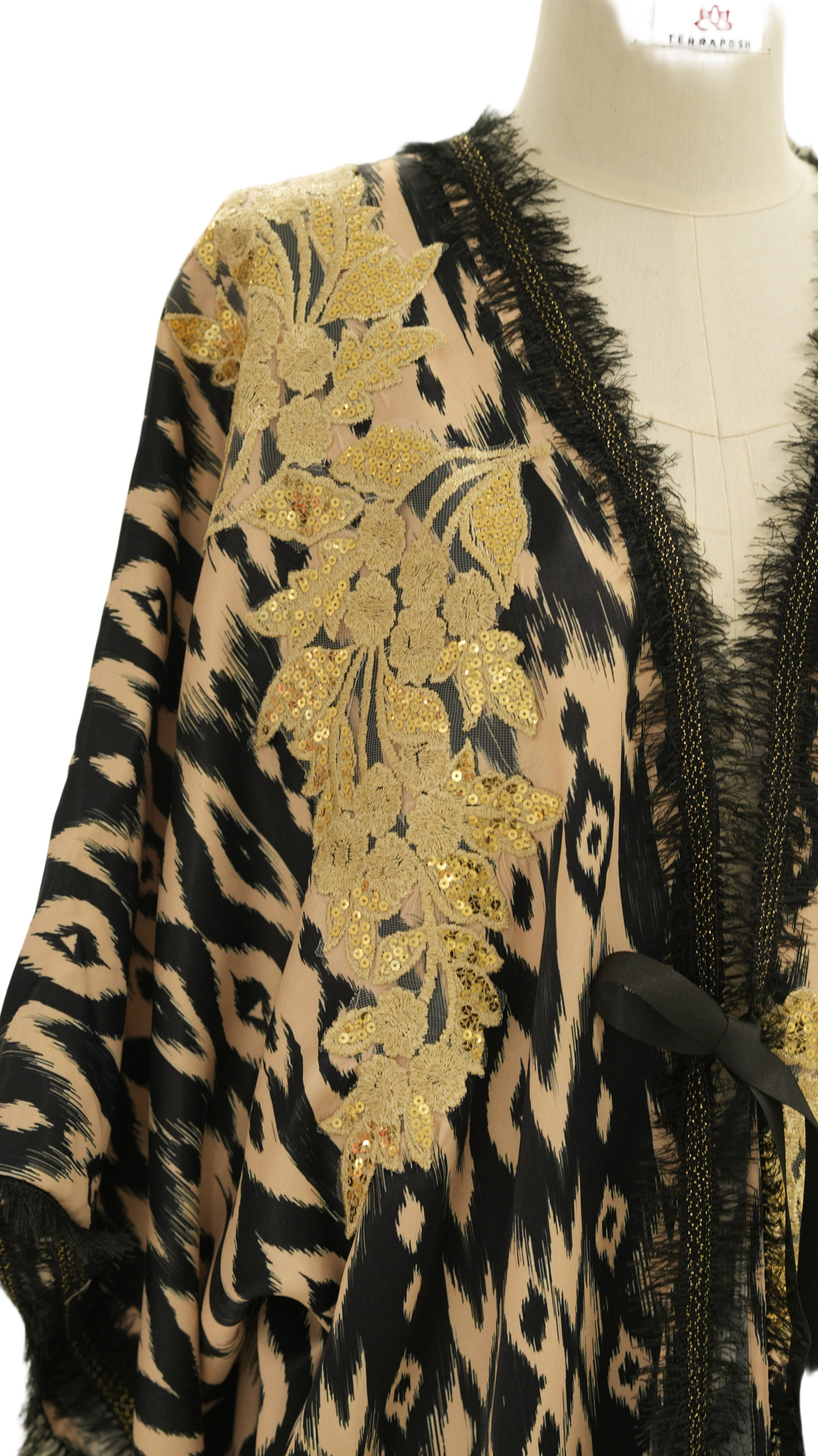 Nui Kimono - Gold Ikat